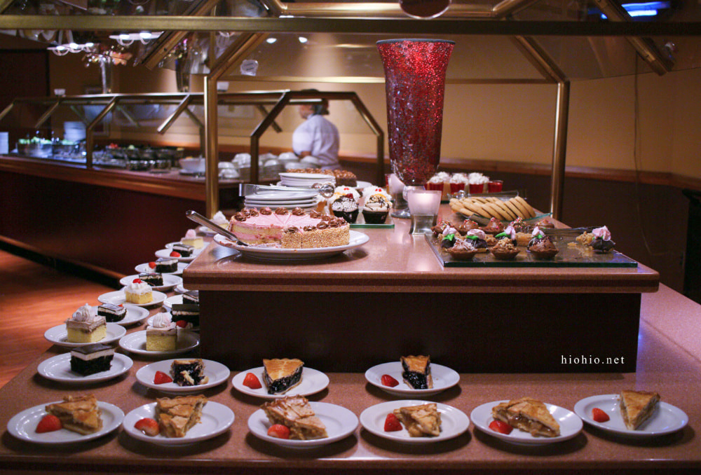 Fort McDowell Casino Arizona (All-you-can-eat Buffet) Red Rock Buffet.  Desserts table (Pies, cakes, cookie, cupcakes).