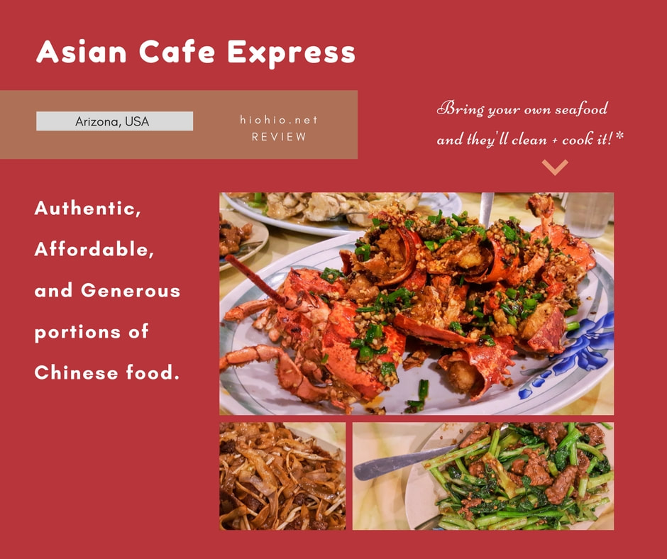 Asian Cafe Express Chinese Restaurant Arizona, USA (collage). 