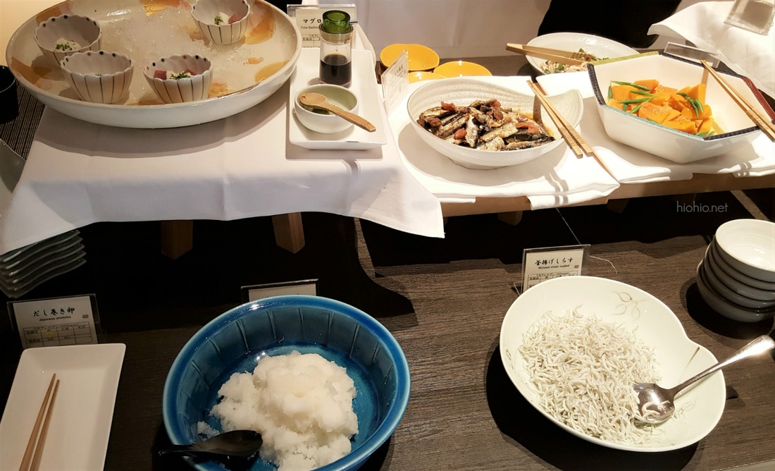 Amahara Yumesenkei Awajishima (Breakfast buffet 2; fish items). 
