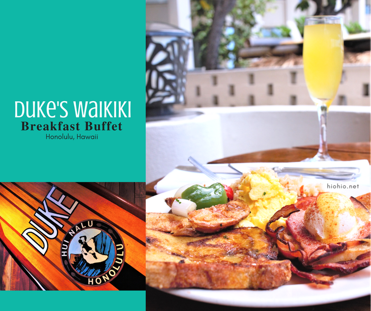 Affordable breakfast buffet at Duke's Waikiki Honolulu Hawaii (Oahu).  Under $20 to get your fill! 
