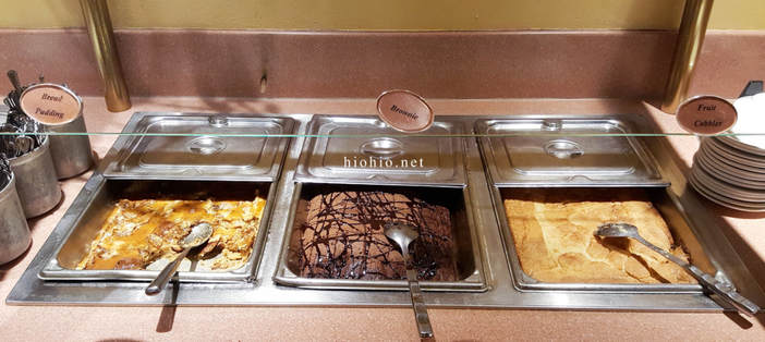 Fort McDowell Casino Arizona (All-you-can-eat Buffet) Red Rock Buffet.  Bread Pudding, Brownie, Fruit Cobbler.
