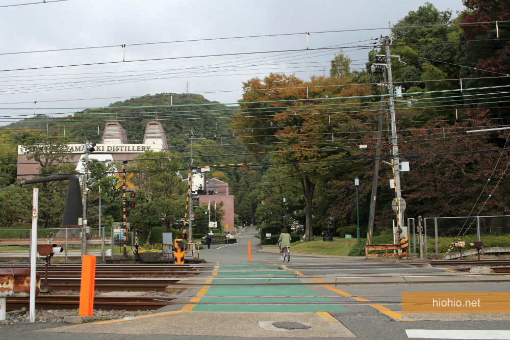 Yamazaki Distillery Walk from Train Station to Distillery (Crosswalk).